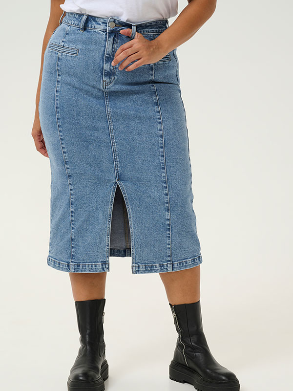 KCTHURA - Plus Size Kjol fra Kaffe Curve