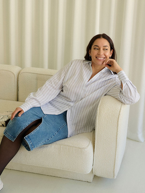 KCTHURA - Plus Size Kjol fra Kaffe Curve
