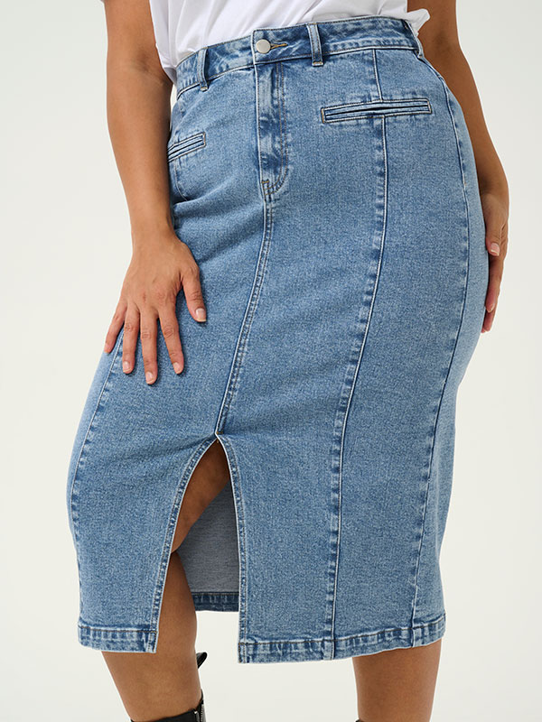KCTHURA - Plus Size Kjol fra Kaffe Curve
