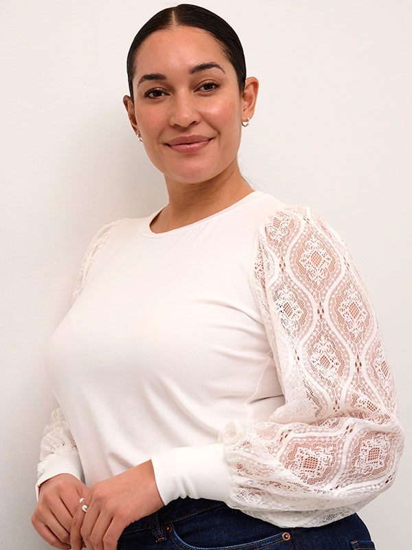 KCNIOMA - Plus Size Blus fra Kaffe Curve