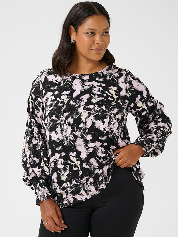 KCLURANA - Plus Size Blus fra Kaffe Curve