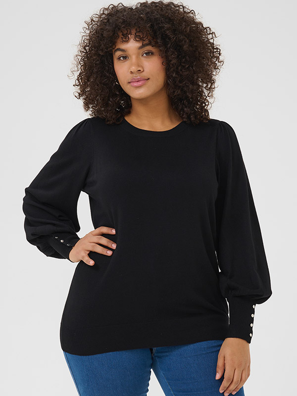 KCLIZZY - Plus Size Tröja fra Kaffe Curve