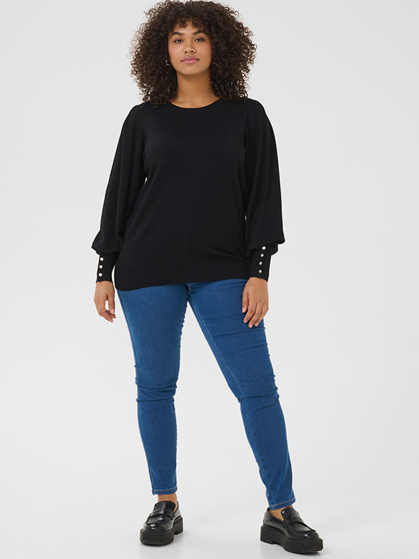 KCLIZZY - Plus Size Tröja fra Kaffe Curve