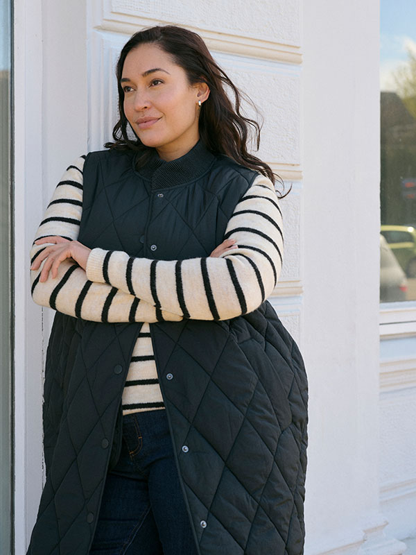 KCNORENA - Plus Size Väst fra Kaffe Curve