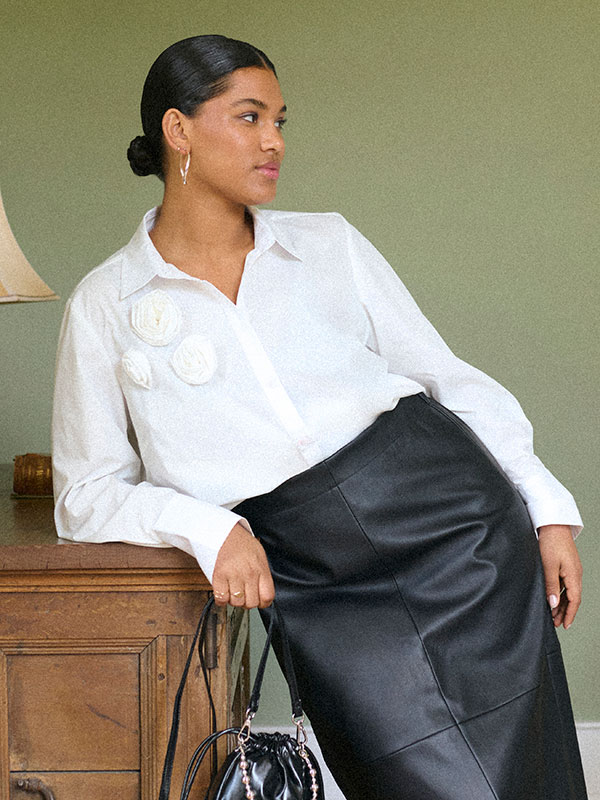 KCROSETA - Plus Size Skjorta fra Kaffe Curve
