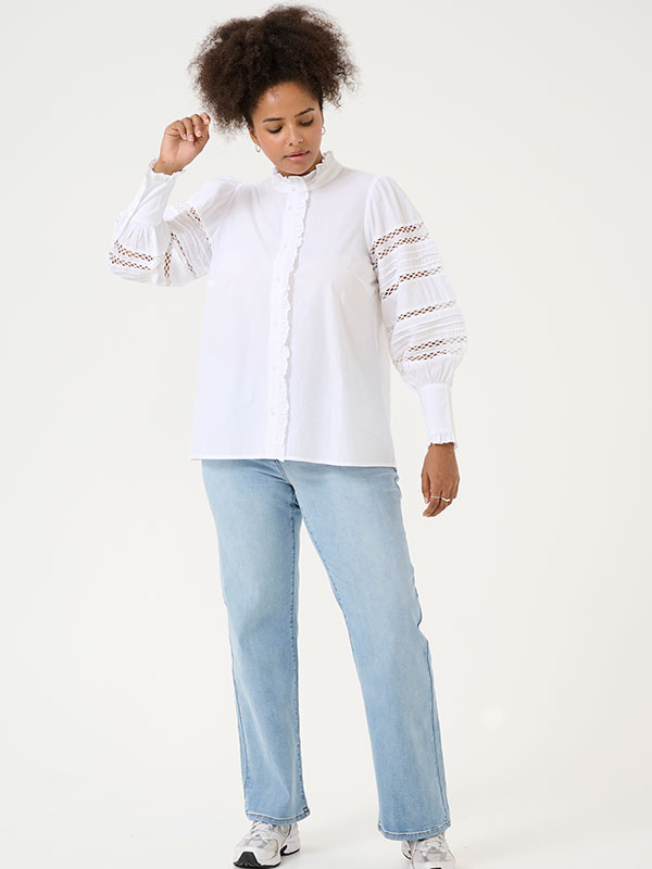 KCWILLA - Plus Size Skjorta fra Kaffe Curve