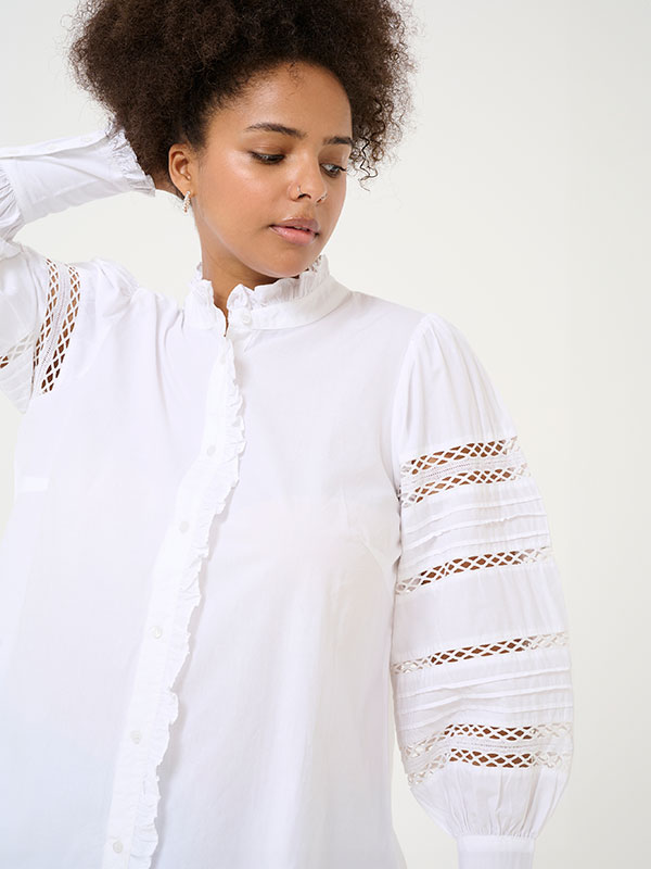 KCWILLA - Plus Size Skjorta fra Kaffe Curve