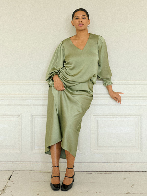 KCHILLA - Plus Size Blus fra Kaffe Curve