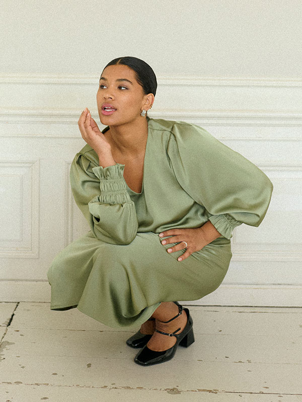 KCHILLA - Plus Size Kjol fra Kaffe Curve