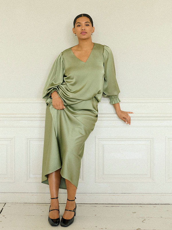 KCHILLA - Plus Size Kjol fra Kaffe Curve