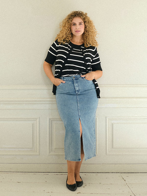 KCDARINA - Plus Size Kjol fra Kaffe Curve