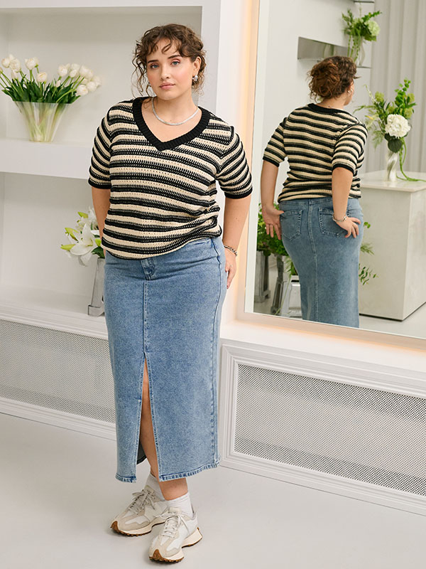 KCDARINA - Plus Size Kjol fra Kaffe Curve