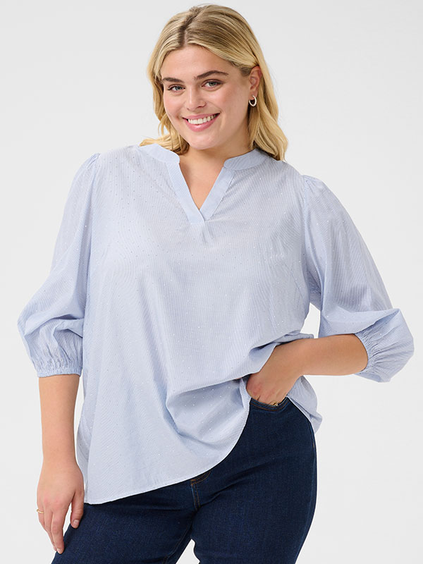 KCMILANA - Plus Size Blus fra Kaffe Curve