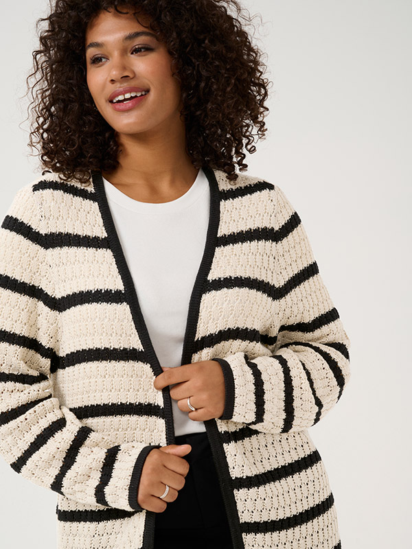 KCELINA - Plus Size Kofta fra Kaffe Curve