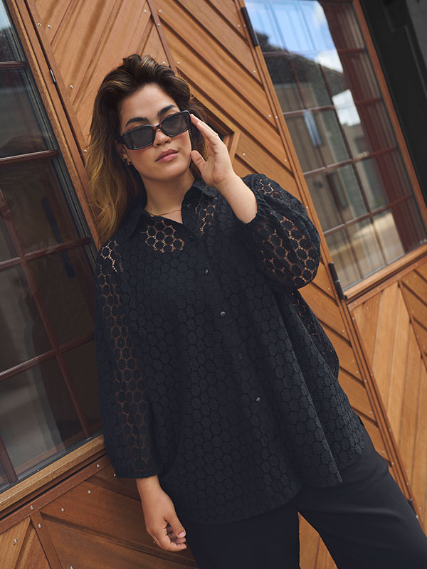 KCLORENA - Plus Size Skjorta fra Kaffe Curve
