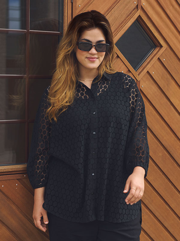 KCLORENA - Plus Size Skjorta fra Kaffe Curve