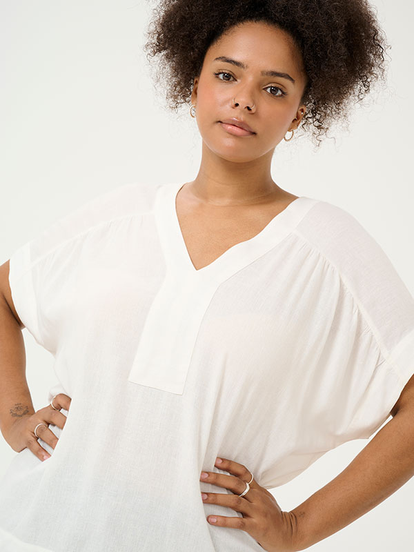 KCMILLE - Plus Size Blus fra Kaffe Curve