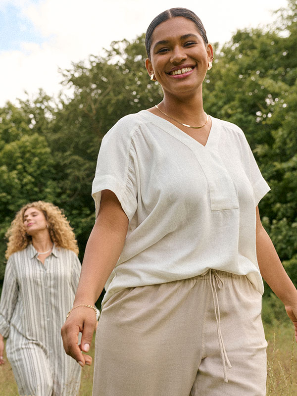 KCMILLE - Plus Size Blus fra Kaffe Curve