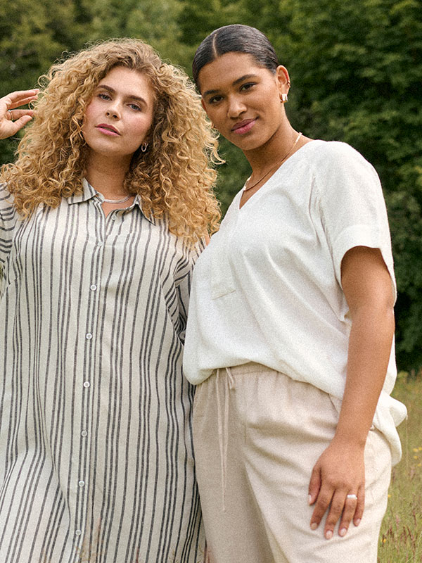 KCMILLE - Plus Size Blus fra Kaffe Curve