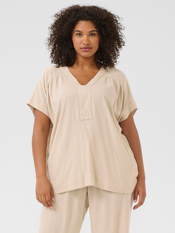 KCMILLE - Plus Size Blus fra Kaffe Curve