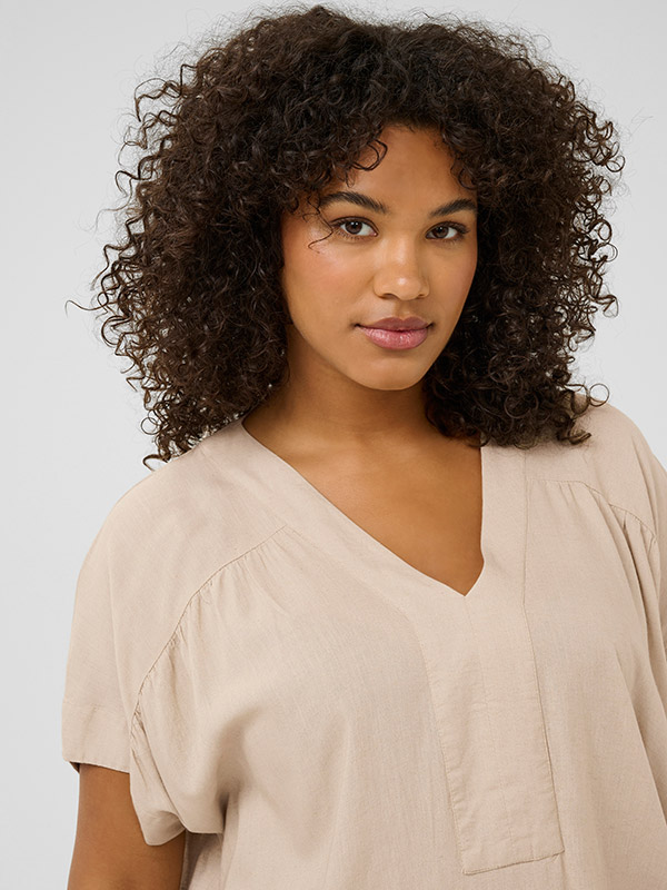 KCMILLE - Plus Size Blus fra Kaffe Curve