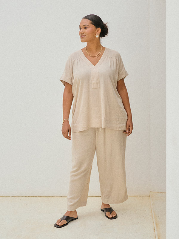 KCMILLE - Plus Size Blus fra Kaffe Curve