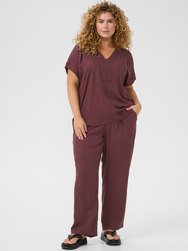 KCMILLE - Plus Size Blus fra Kaffe Curve
