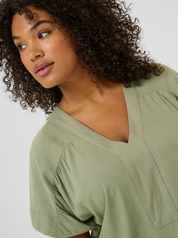 KCMILLE - Plus Size Blus fra Kaffe Curve