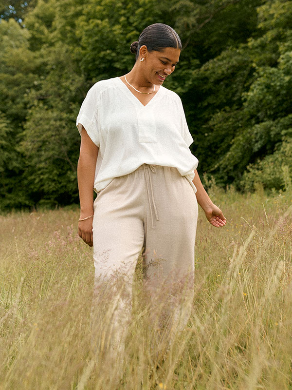 KCMILLE - Plus Size Byxor fra Kaffe Curve