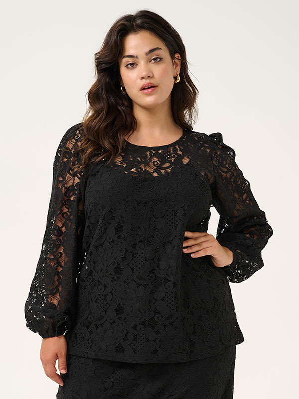 KCLANICA - Plus Size Blus fra Kaffe Curve