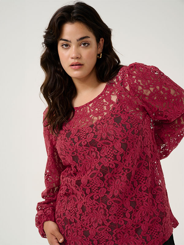 KCLANICA - Plus Size Blus fra Kaffe Curve