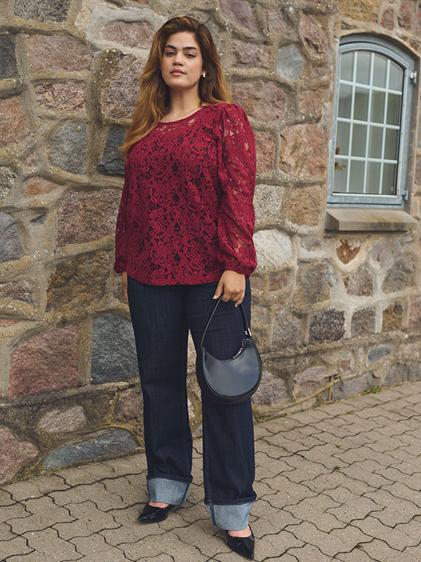 KCLANICA - Plus Size Blus fra Kaffe Curve