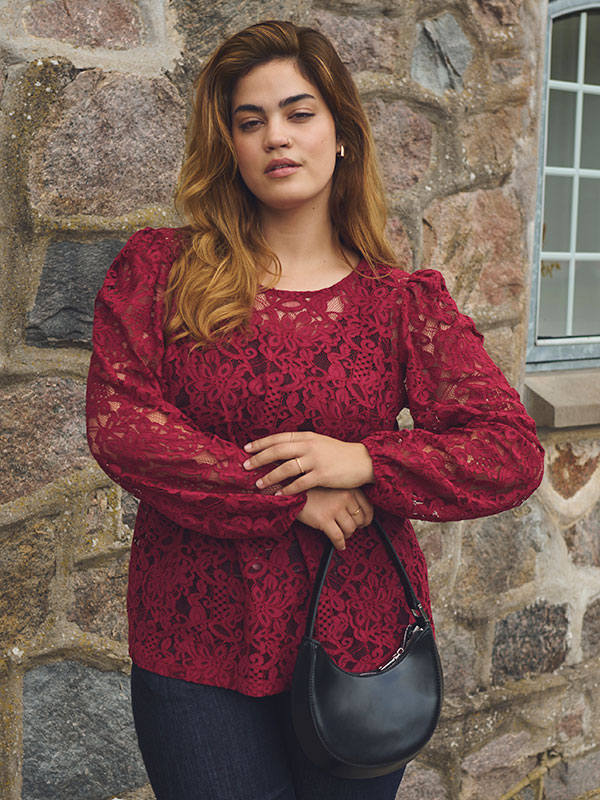 KCLANICA - Plus Size Blus fra Kaffe Curve