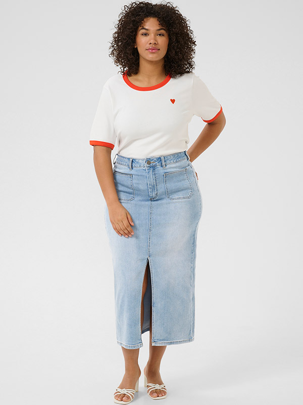 KCSINA - Plus Size Kjol fra Kaffe Curve