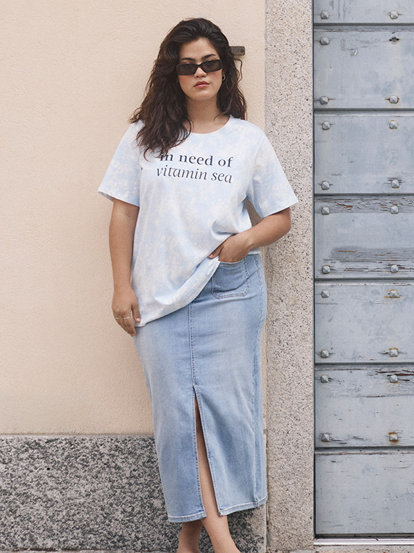 KCSINA - Plus Size Kjol fra Kaffe Curve
