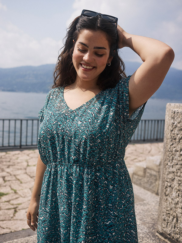 KCBELIA - Plus Size Klänning fra Kaffe Curve