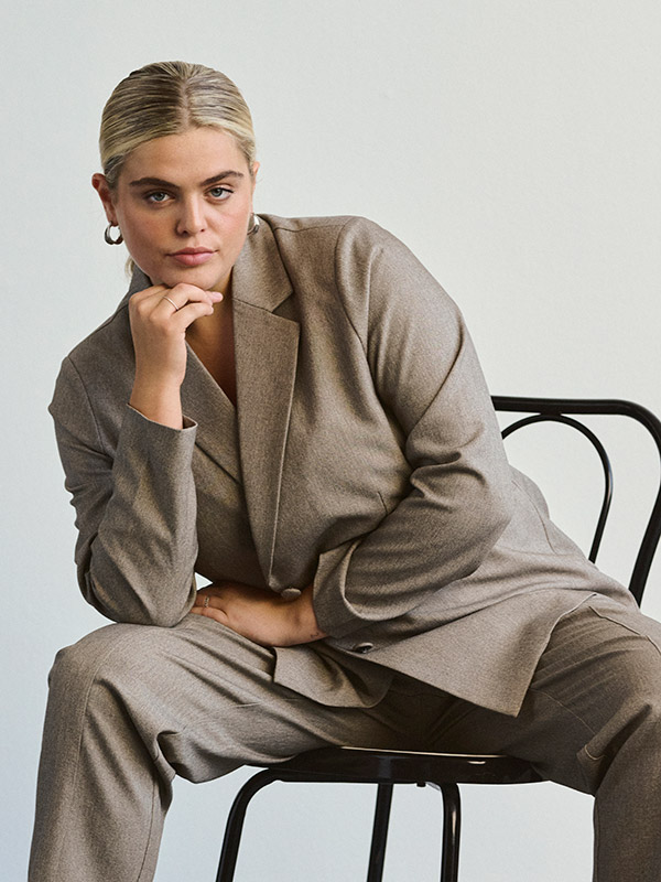 KCTILDA - Plus Size Kavaj fra Kaffe Curve