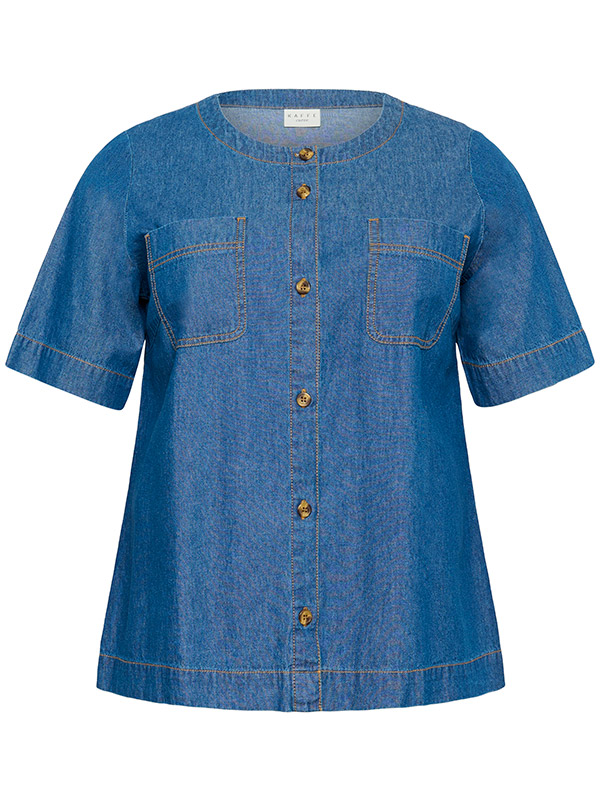 KCLOUISA - Plus Size Blus fra Kaffe Curve
