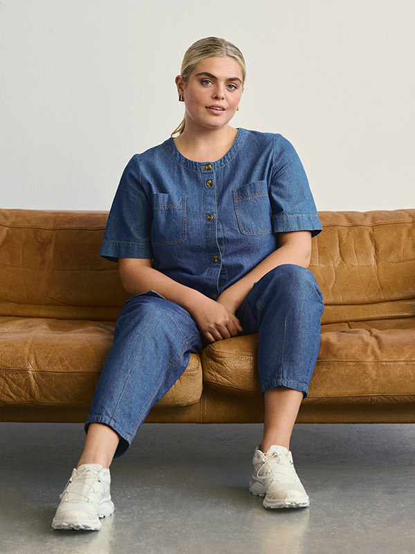 KCLOUISA - Plus Size Blus fra Kaffe Curve