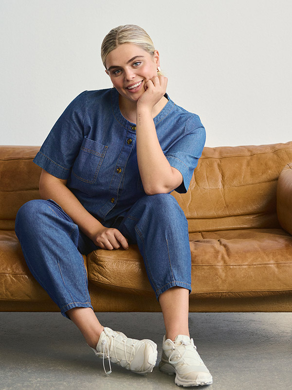 KCLOUISA - Plus Size Blus fra Kaffe Curve