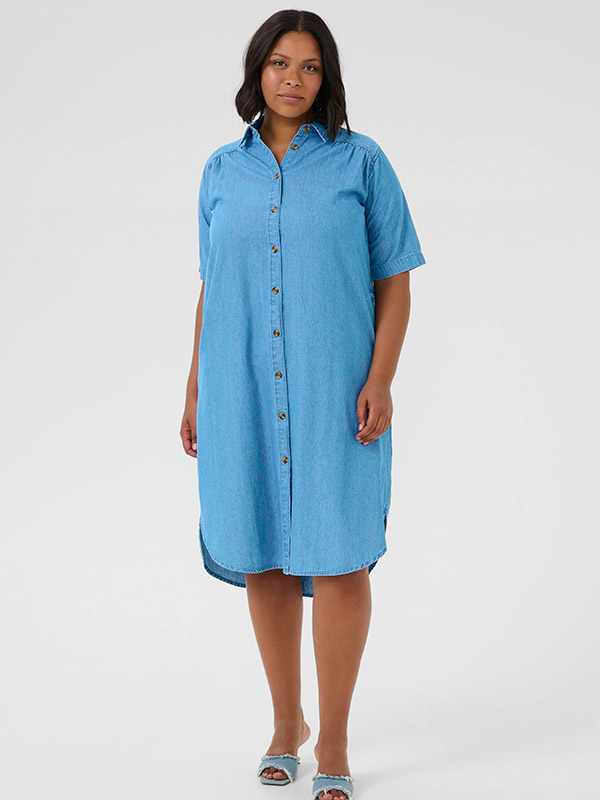 KCLOUISA - Plus Size Klänning fra Kaffe Curve