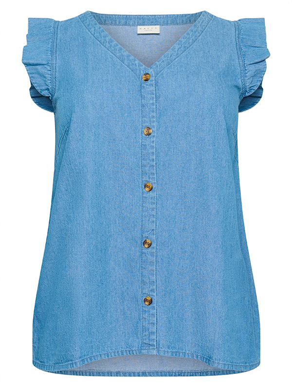 KCLOUISA - Plus Size Blus fra Kaffe Curve