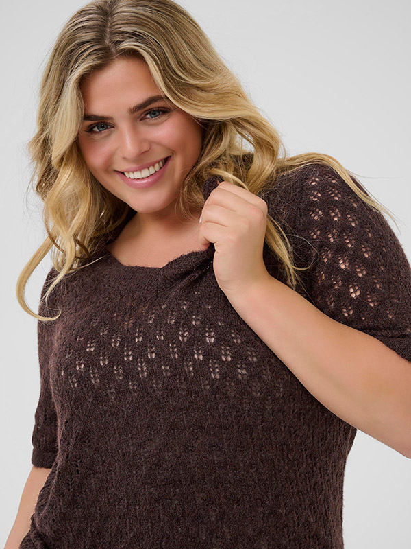 KCLOURA - Plus Size Tröja fra Kaffe Curve