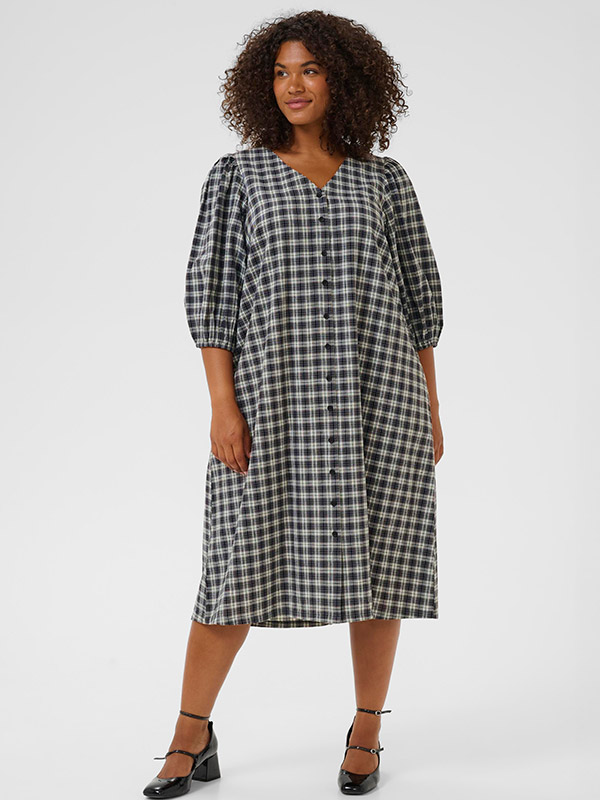 KCELINA - Plus Size Klänning fra Kaffe Curve