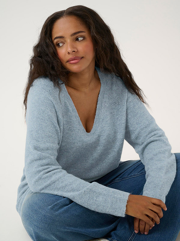 KCNIELA - Plus Size Tröja fra Kaffe Curve