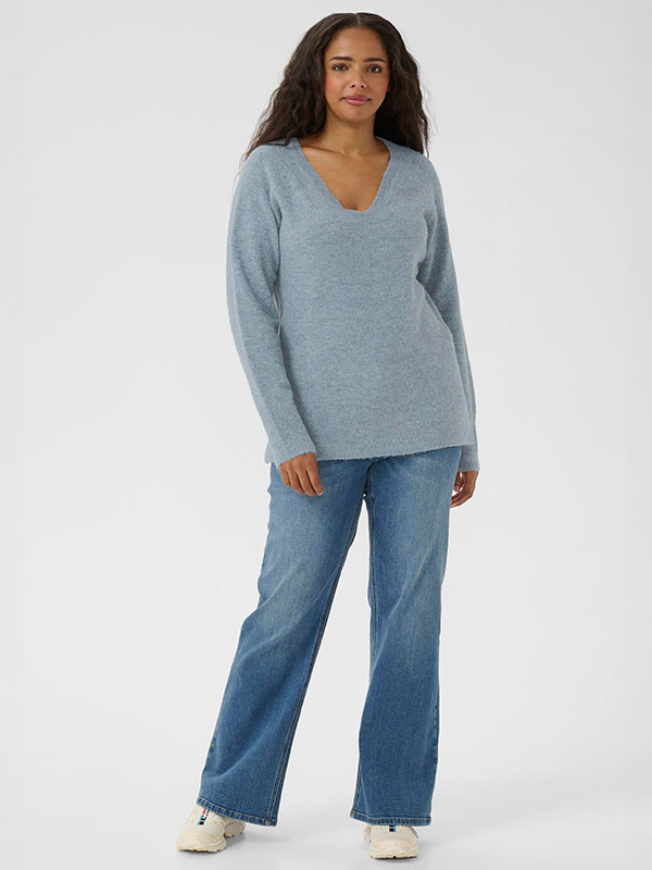 KCNIELA - Plus Size Tröja fra Kaffe Curve