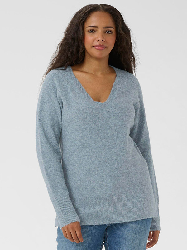 KCNIELA - Plus Size Tröja fra Kaffe Curve