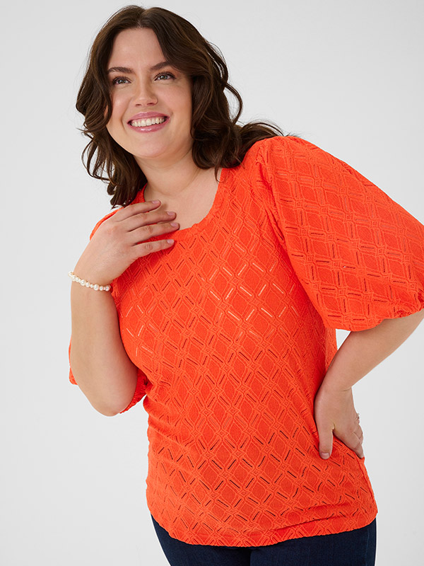 KCTINA - Plus Size Blus fra Kaffe Curve