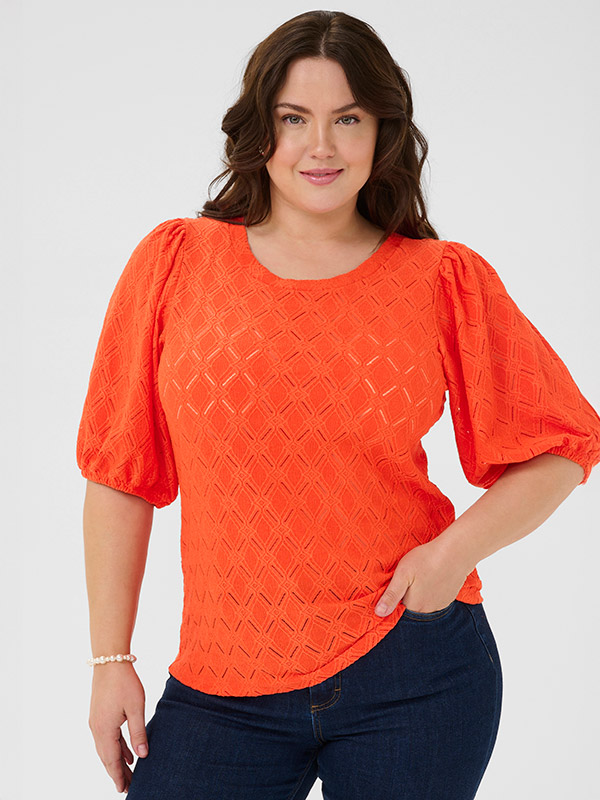 KCTINA - Plus Size Blus fra Kaffe Curve