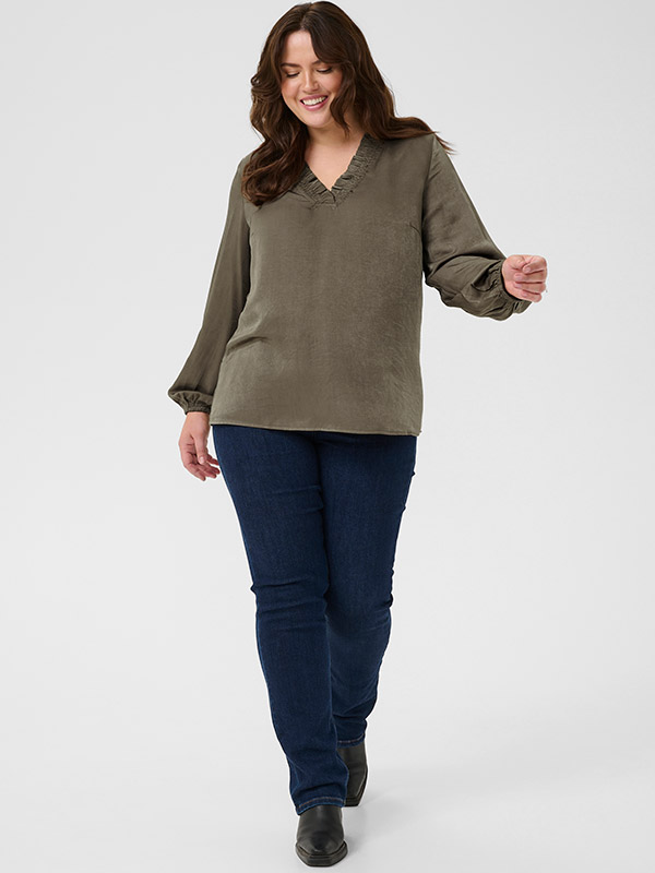 KCMILIA - Plus Size Blus fra Kaffe Curve